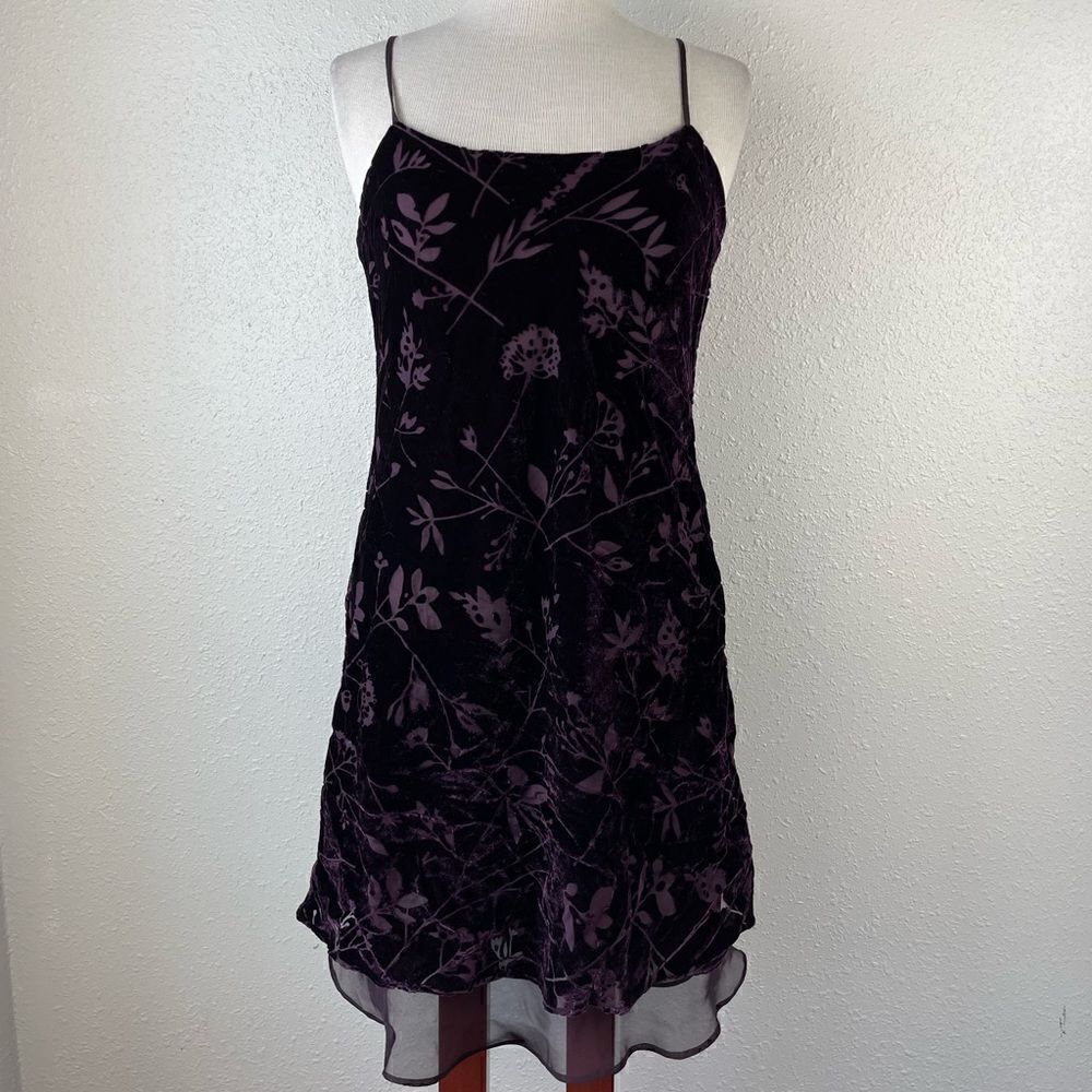 Nautica Purple Velour Nightie Size M EUC